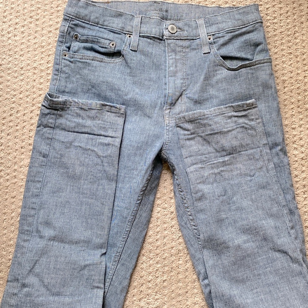 Goodfellow Slim 32 34 Stretch Light Denim Fair Trade EUC